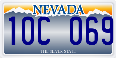 NV license plate 10C069