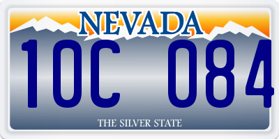 NV license plate 10C084