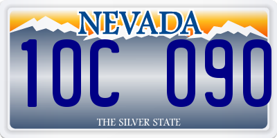 NV license plate 10C090
