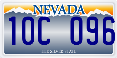 NV license plate 10C096