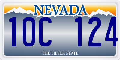 NV license plate 10C124