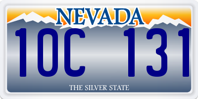 NV license plate 10C131