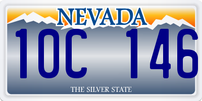 NV license plate 10C146