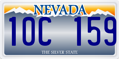 NV license plate 10C159