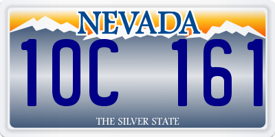 NV license plate 10C161