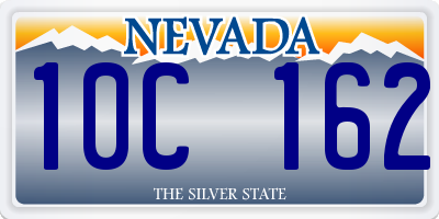 NV license plate 10C162