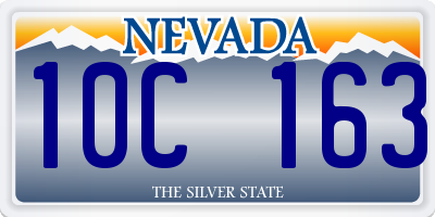NV license plate 10C163