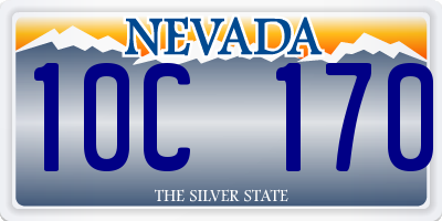 NV license plate 10C170