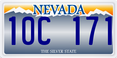 NV license plate 10C171