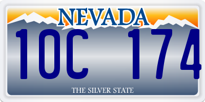 NV license plate 10C174