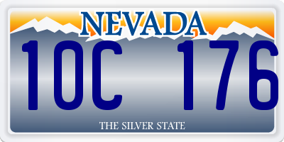 NV license plate 10C176