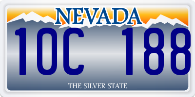 NV license plate 10C188