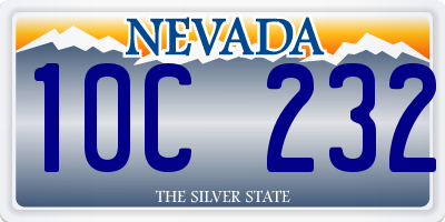 NV license plate 10C232