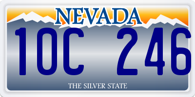 NV license plate 10C246