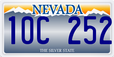 NV license plate 10C252