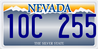 NV license plate 10C255