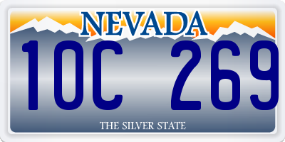 NV license plate 10C269