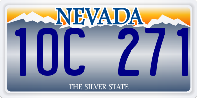 NV license plate 10C271