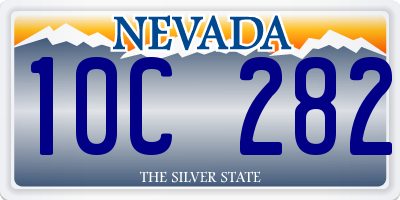 NV license plate 10C282