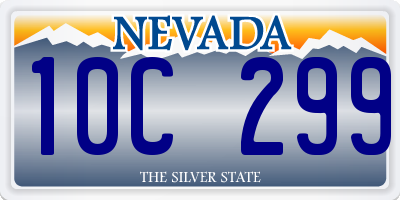 NV license plate 10C299