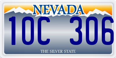 NV license plate 10C306