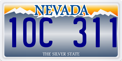 NV license plate 10C311