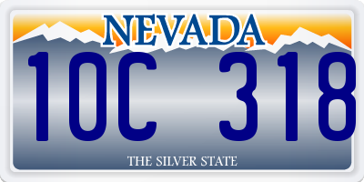 NV license plate 10C318