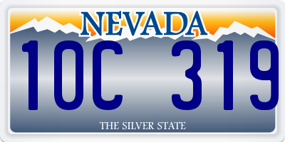 NV license plate 10C319