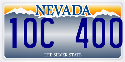 NV license plate 10C400
