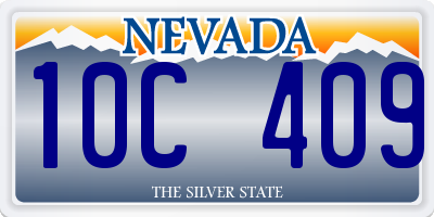 NV license plate 10C409
