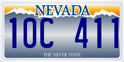 NV license plate 10C411