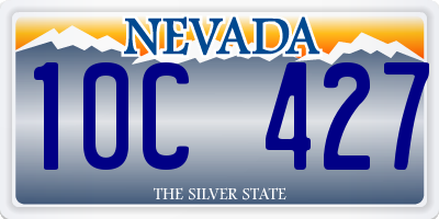 NV license plate 10C427