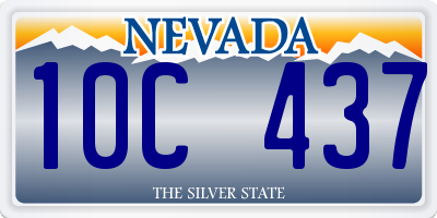NV license plate 10C437