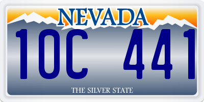 NV license plate 10C441