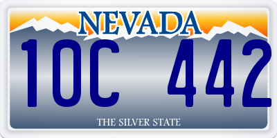 NV license plate 10C442