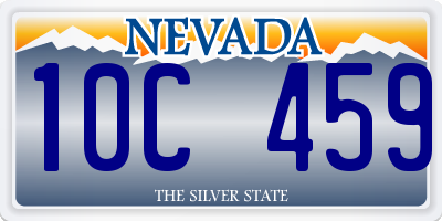 NV license plate 10C459