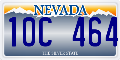 NV license plate 10C464