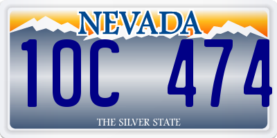 NV license plate 10C474
