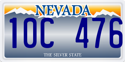 NV license plate 10C476