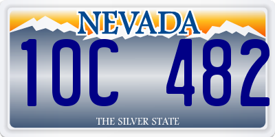 NV license plate 10C482