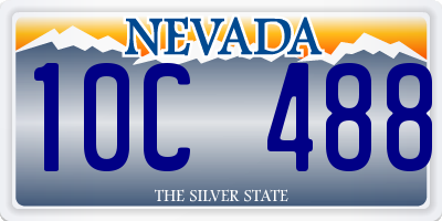 NV license plate 10C488