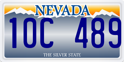 NV license plate 10C489