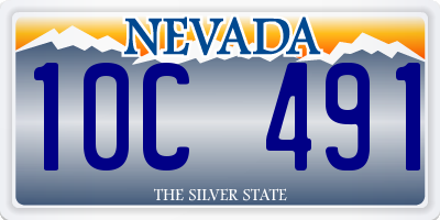 NV license plate 10C491
