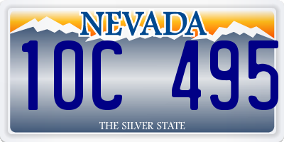 NV license plate 10C495