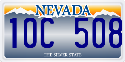 NV license plate 10C508