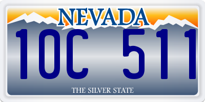 NV license plate 10C511