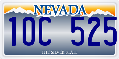 NV license plate 10C525