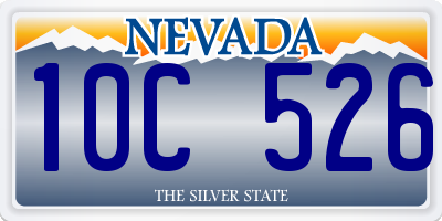 NV license plate 10C526