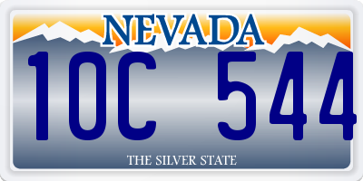 NV license plate 10C544