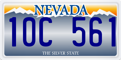 NV license plate 10C561
